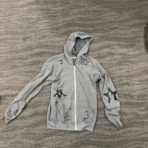 Star Zip Up Sweatshirt